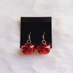 Red Jingle Bells Ornament Earrings